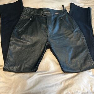 Harley-Davidson Women's Black Leather Riding Pants